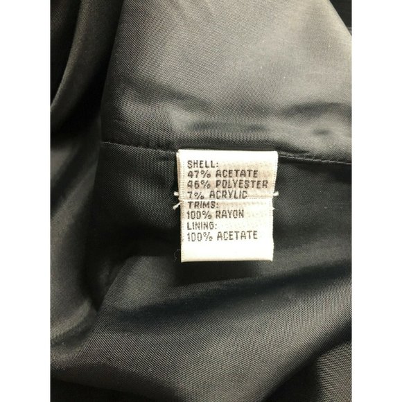 Carmen Marc Valvo Sleeveless Sheath Dress Black Sz 8 May Fit 6 - Picture 6 of 6